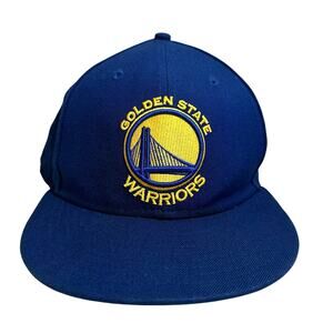 Golden State Warriors New Era 59Fifty NBA Hat Cap Wool Blue Size 7 5/8